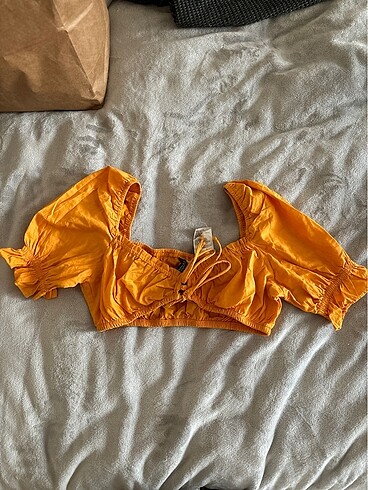 H&M Turuncu Crop