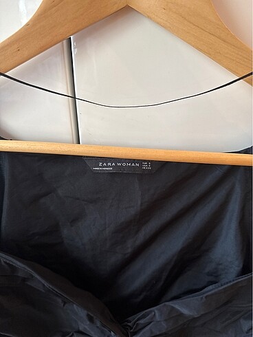 Zara Zara siyah crop blüz