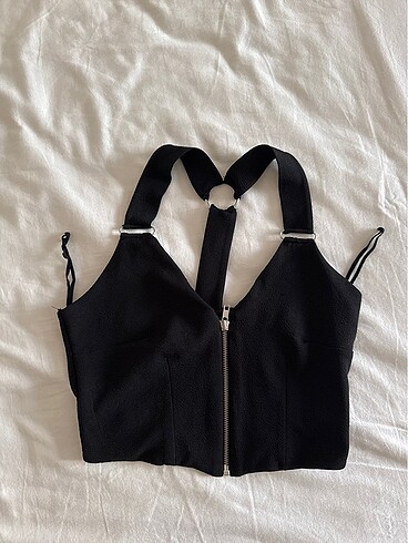Stradivarius siyah crop
