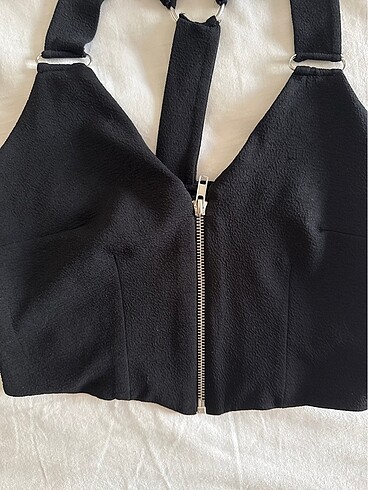 Stradivarius Stradivarius siyah crop
