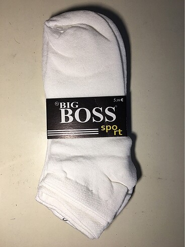 Boss 12 adet kısa beyaz çorap