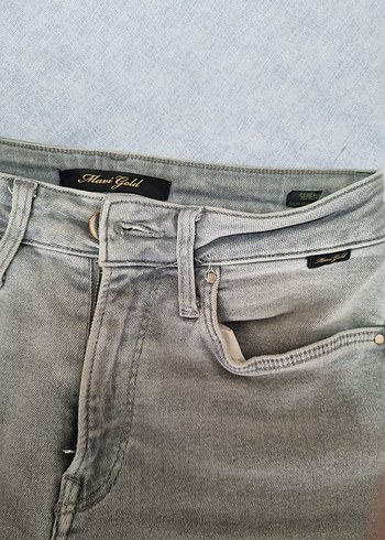 Mavi Jeans Gri Kadın Slim Fit Midi Kot Pantolon