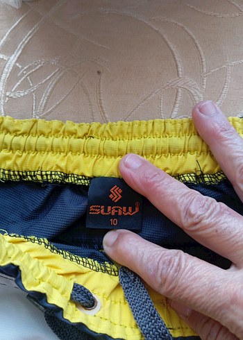 11-12 Yaş Beden çeşitli Renk Çocuk Çok Renkli Desenli Şort