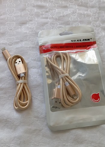 Bej USB Telefon Şarj Kablosu