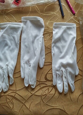  Beden beyaz Renk Tören eldivenleri 