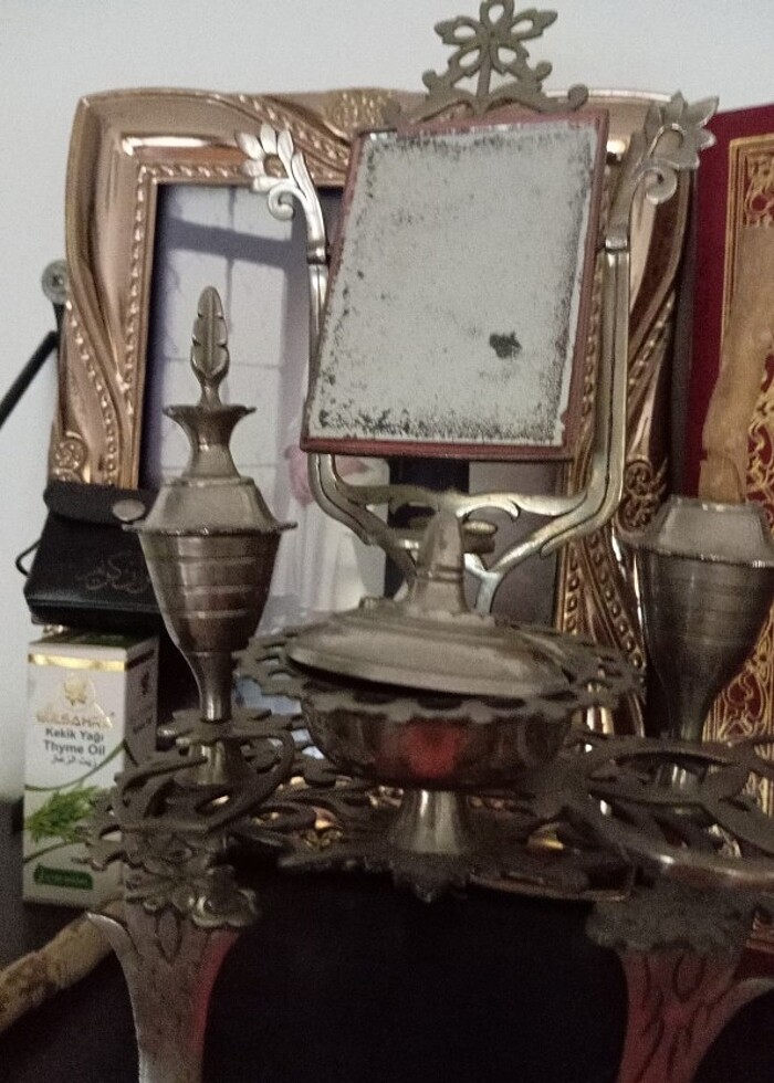 Pirinç bakır iki adet surmedanlik  - Görsel 2