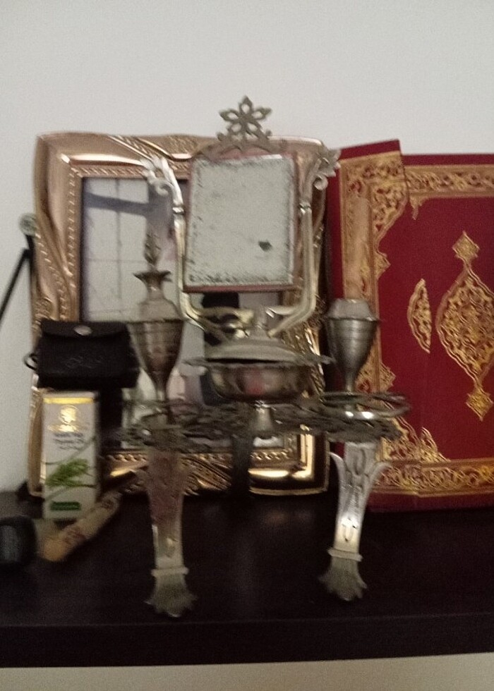 Pirinç bakır iki adet surmedanlik  - Görsel 3