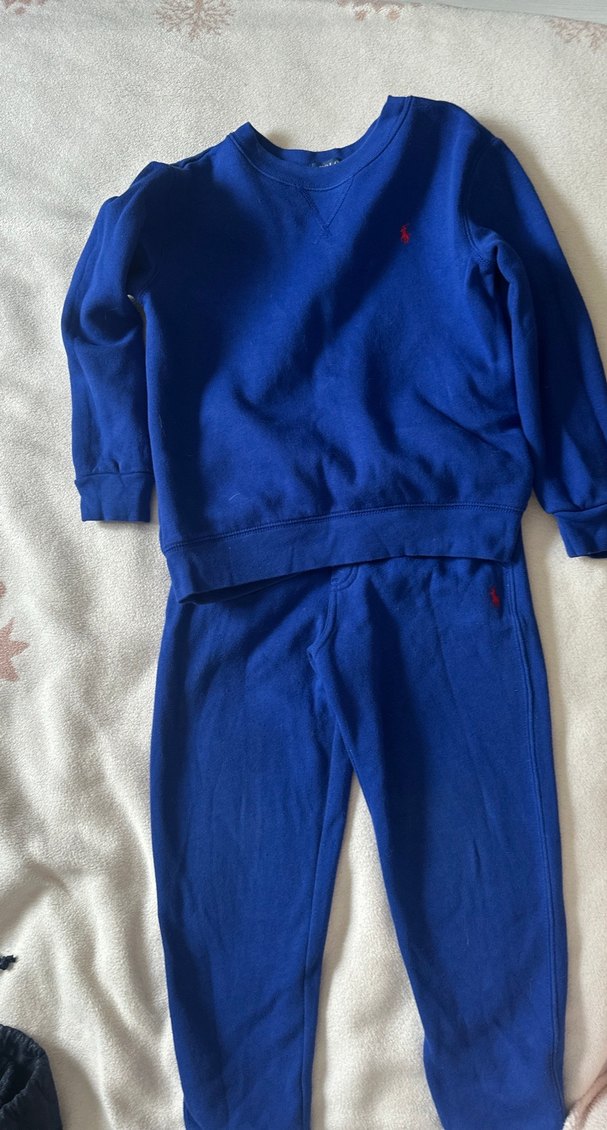 Ralph lauren Erkek çocuk mavi eşofman takımı - Görsel 3