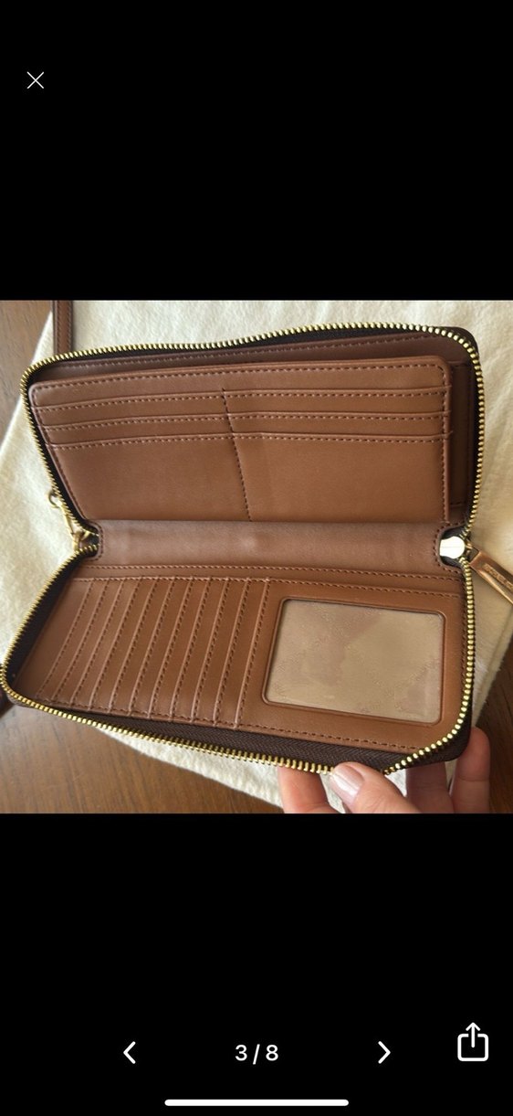 Michael Kors Kahverengi Deri Kadın Cüzdan - Görsel 3