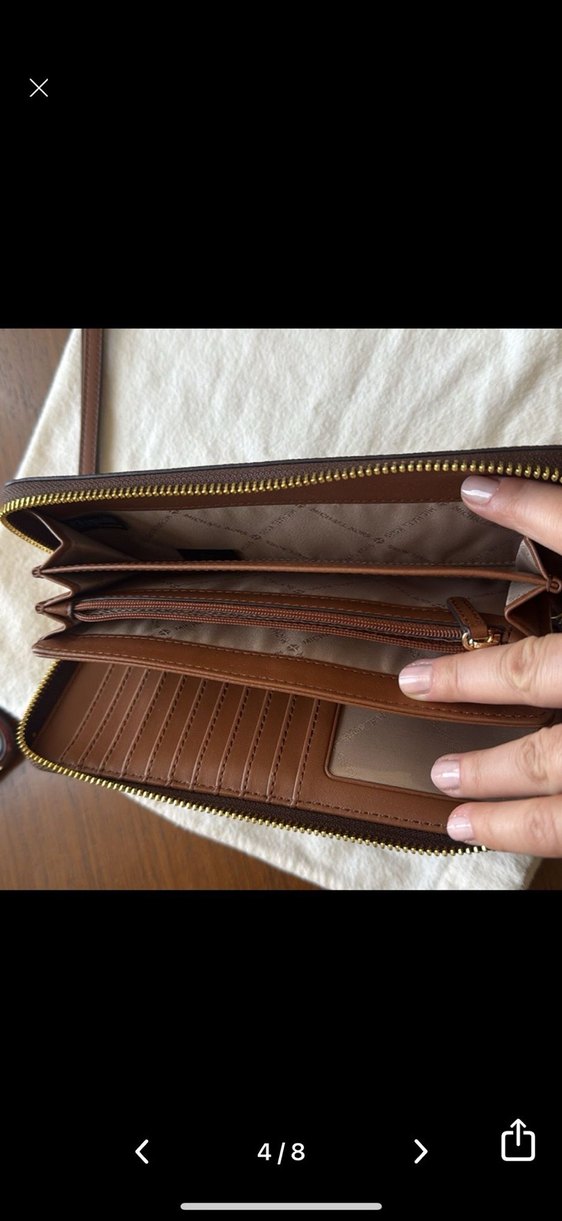 Michael Kors Kahverengi Deri Kadın Cüzdan - Görsel 2