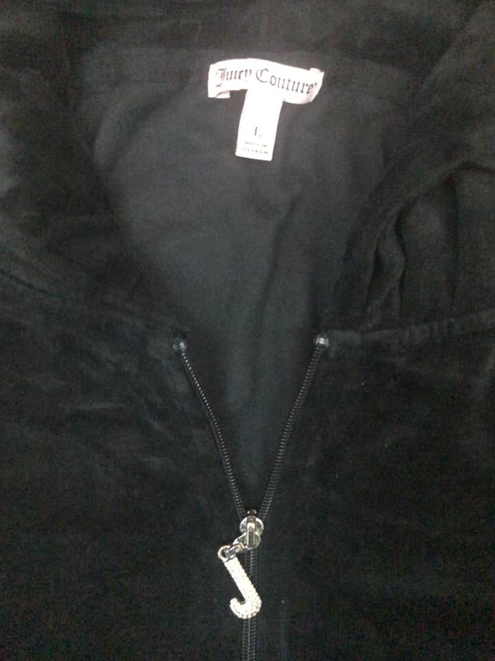 Amerika'dan Juicy Couture Siyah Fermuarlı Kadın Eşofman Takımı - Görsel 2