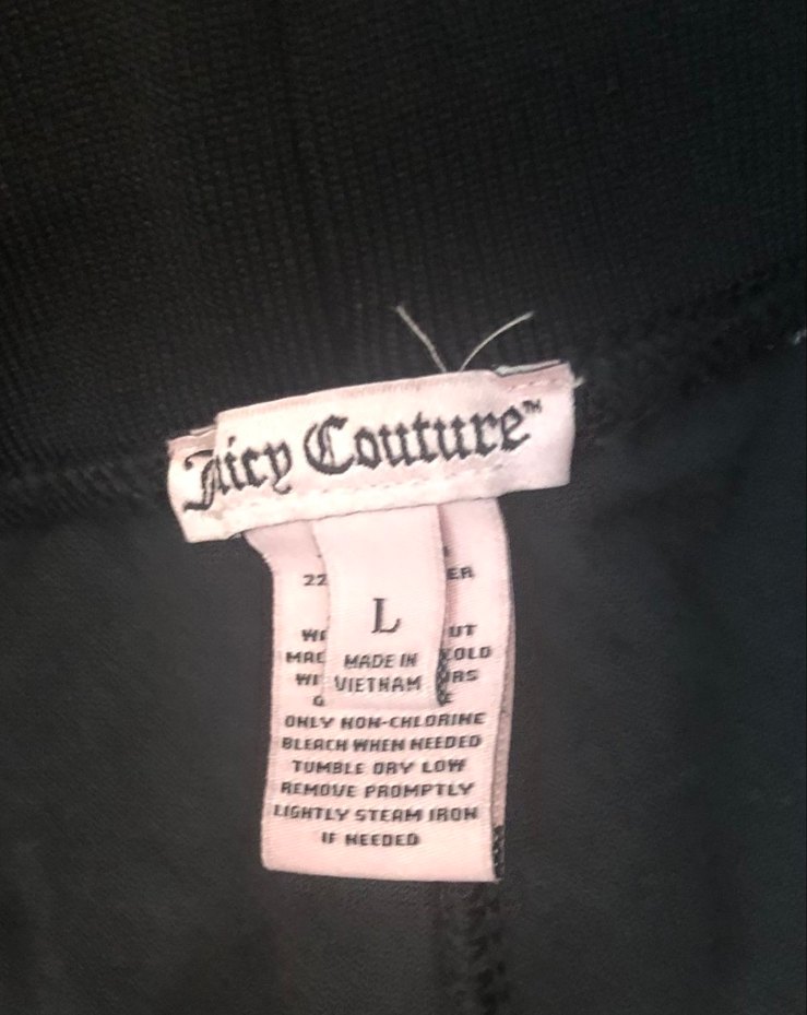 Amerika'dan Juicy Couture Siyah Fermuarlı Kadın Eşofman Takımı - Görsel 5