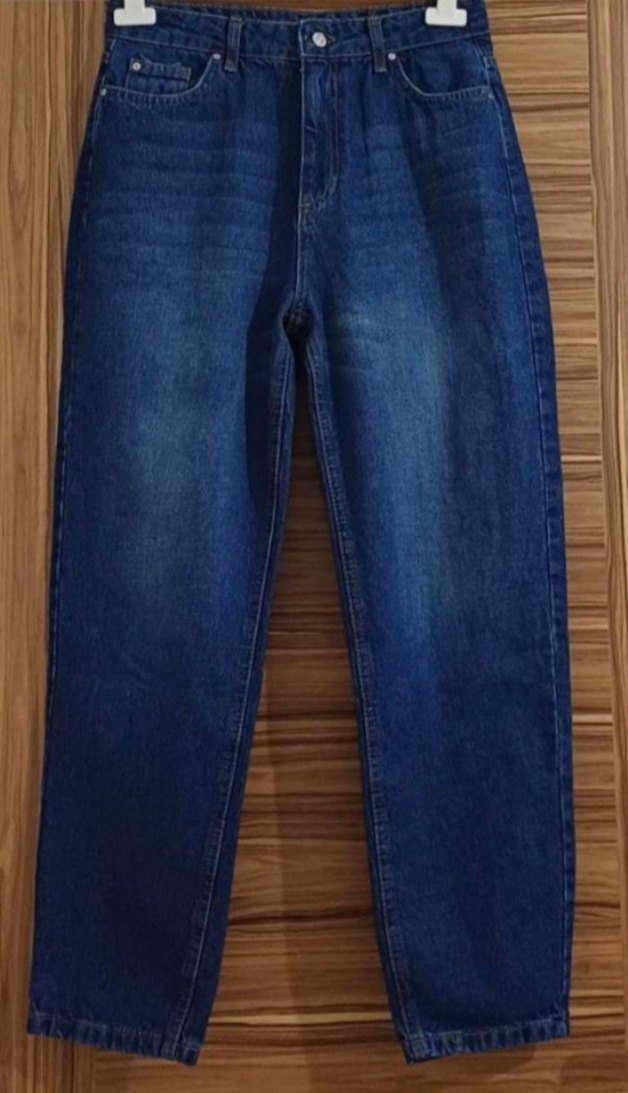 Trendyol Mavi Mom Jeans Kadın Kot pantolon - Görsel 3
