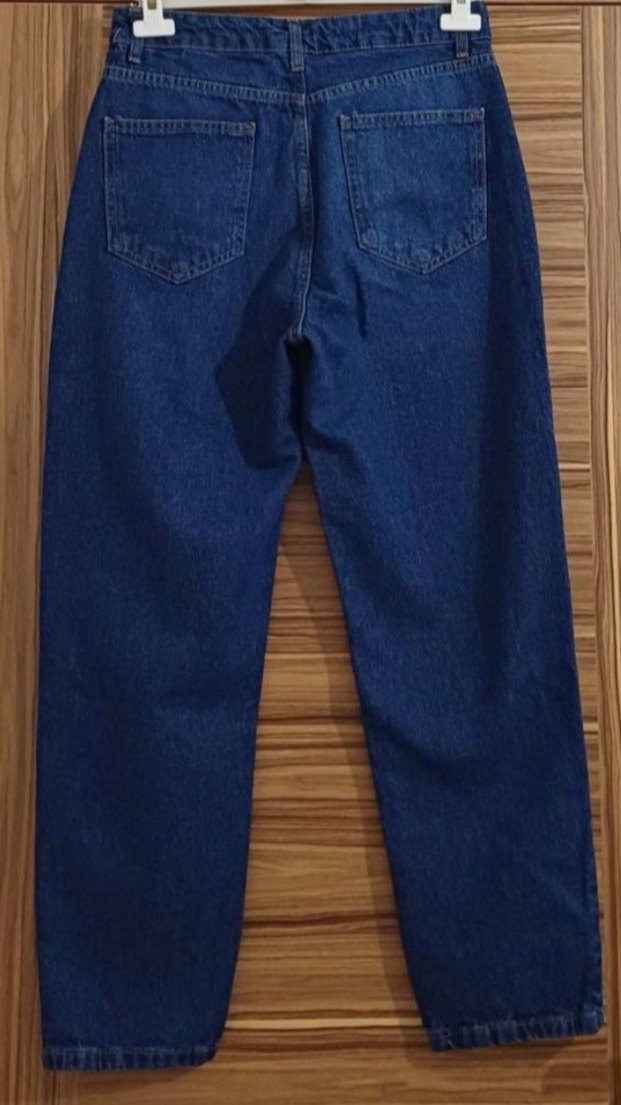 Trendyol Mavi Mom Jeans Kadın Kot pantolon - Görsel 4