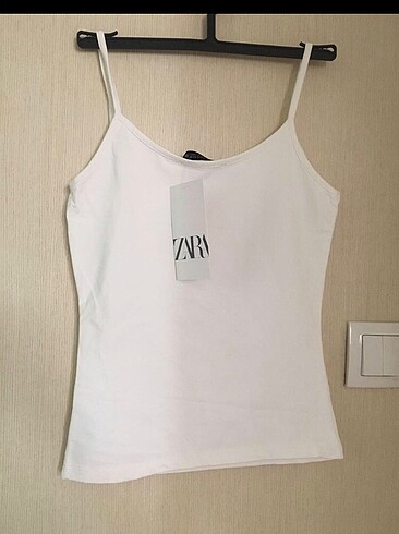 s Beden Zara askılı beyaz atlet body