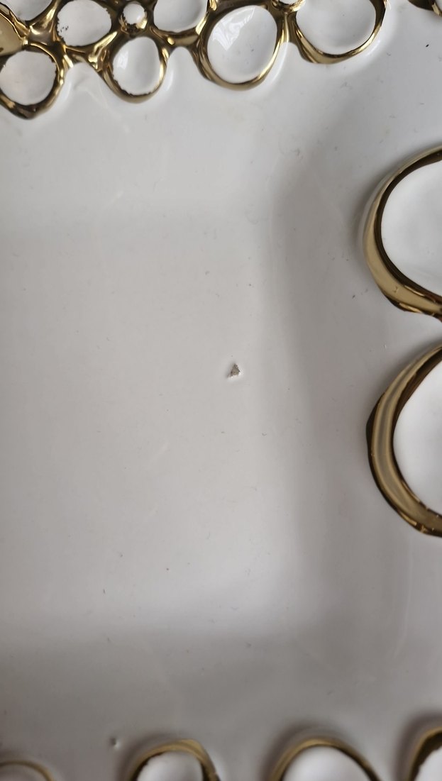 Beyaz Altın Detaylı Çiçekli Kaşıklık - Görsel 3