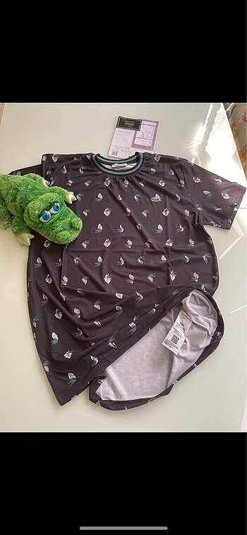 Digital baski 0 pamuk xl lacoste erkek barkodlu faturali