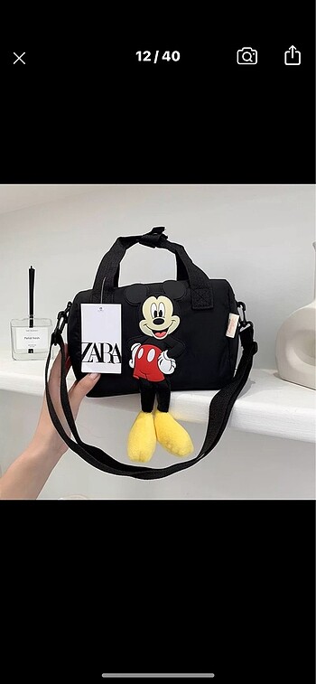 Zara etiketli disney canta