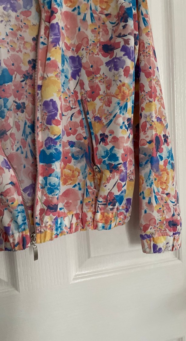 Çiçek Desenli Kadın Ceket - Görsel 4