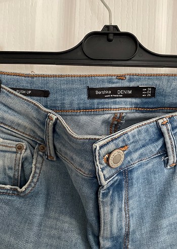 Bershka mavi renk push up skinny jean - Görsel 2