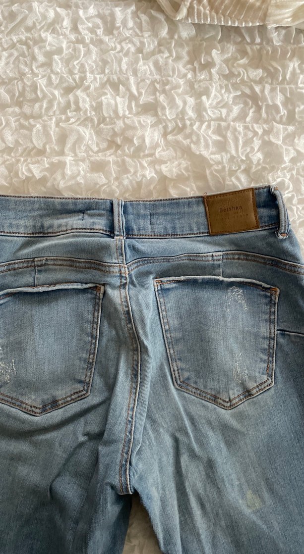 Bershka mavi renk push up skinny jean - Görsel 5