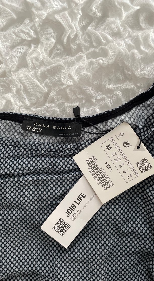 Zara desenli salaş elbise - Görsel 4