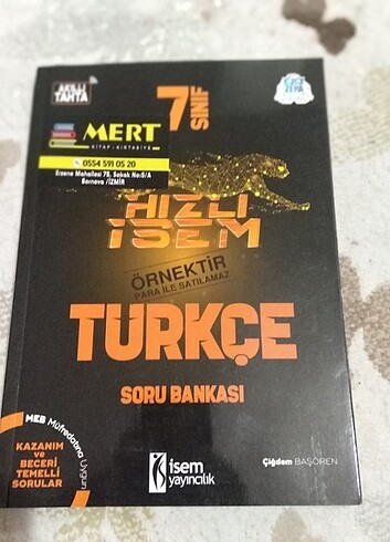 7.sınıf Türkçe test kitabı 
