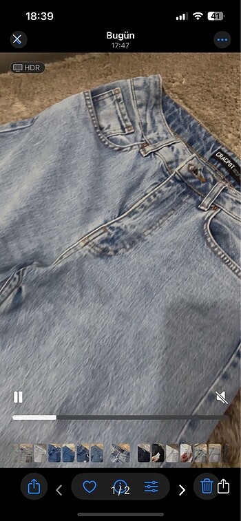 Paçası kesin culotte jean