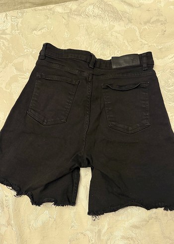 38 Beden siyah Renk Siyah Mini Kadın Denim Şort