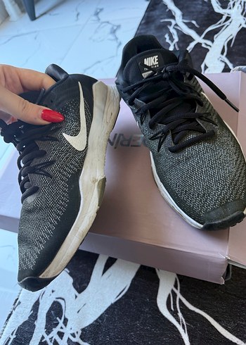 Kadın Gri Nike Spor Ayakkabı - Görsel 7