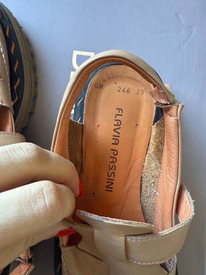 Bej Platform Tabanlı Kadın Sandalet - Görsel 5