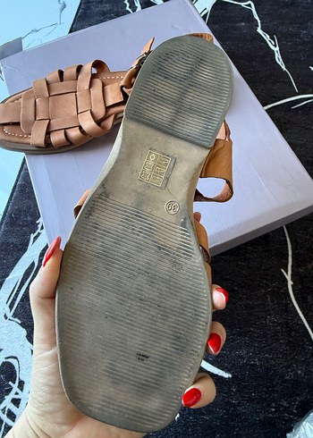 Bej sandalet - Görsel 3