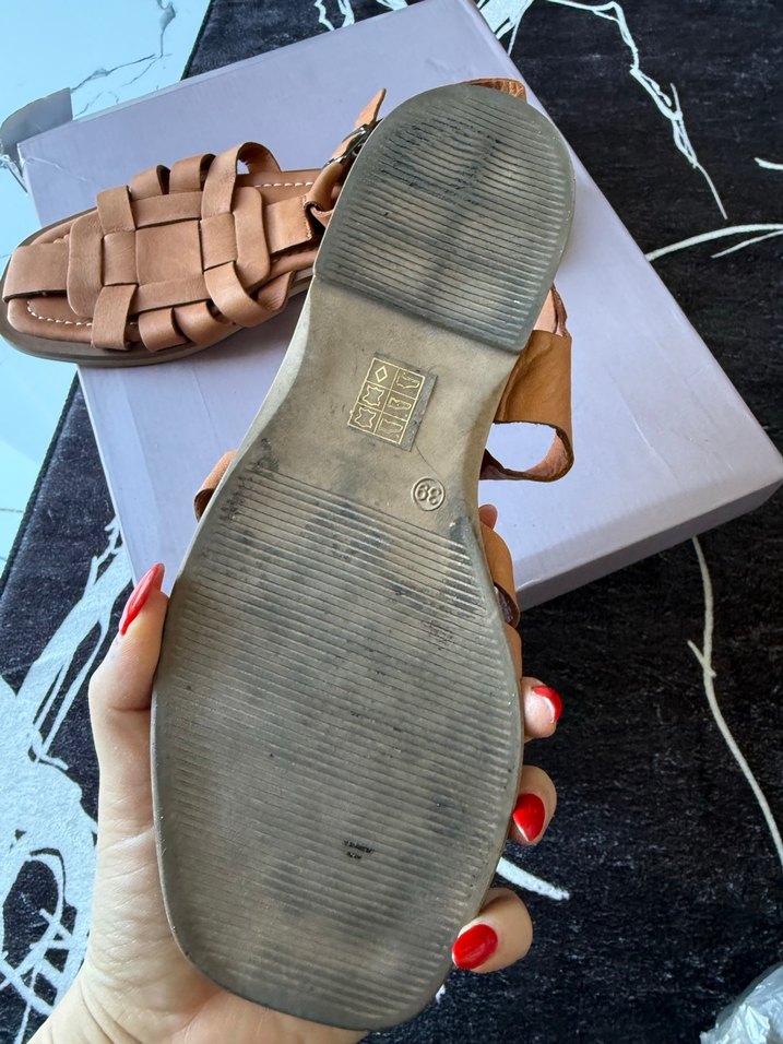Bej sandalet - Görsel 3