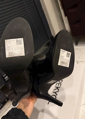 Siyah Deri Dizüstü Topuklu Kadın Çizme - Görsel 4