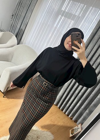 Siyah oversize badi - Görsel 8