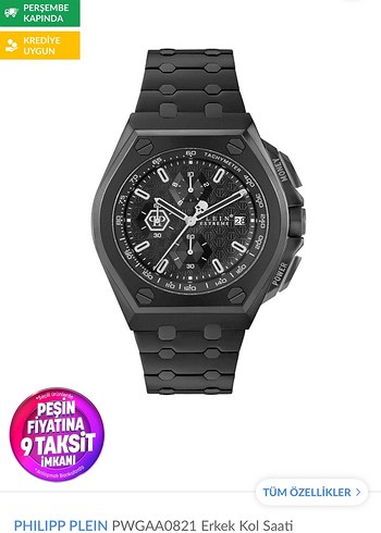 Philipp Plein Pwgaa0821 Erkek Kol Saati