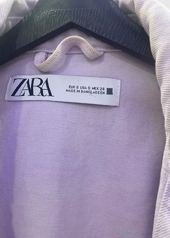 s Beden Mor Pastel Düğmeli Kadın Denim Ceket