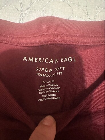 m Beden bordo Renk T-shirt American Eagle
