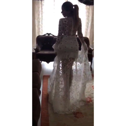 s Beden Raisa Vanessa Beyaz elbise