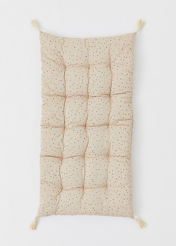 Bej Puantiyeli Keten Çocuk Minderi - Görsel 2