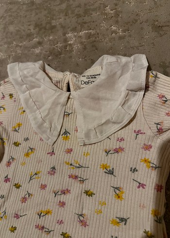 12-18 Ay Beden Çiçekli tertemiz Kız Bluzu