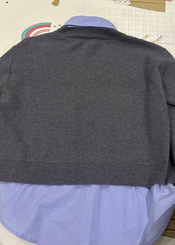 Gömlekli gri kazak  MANGO - Görsel 8