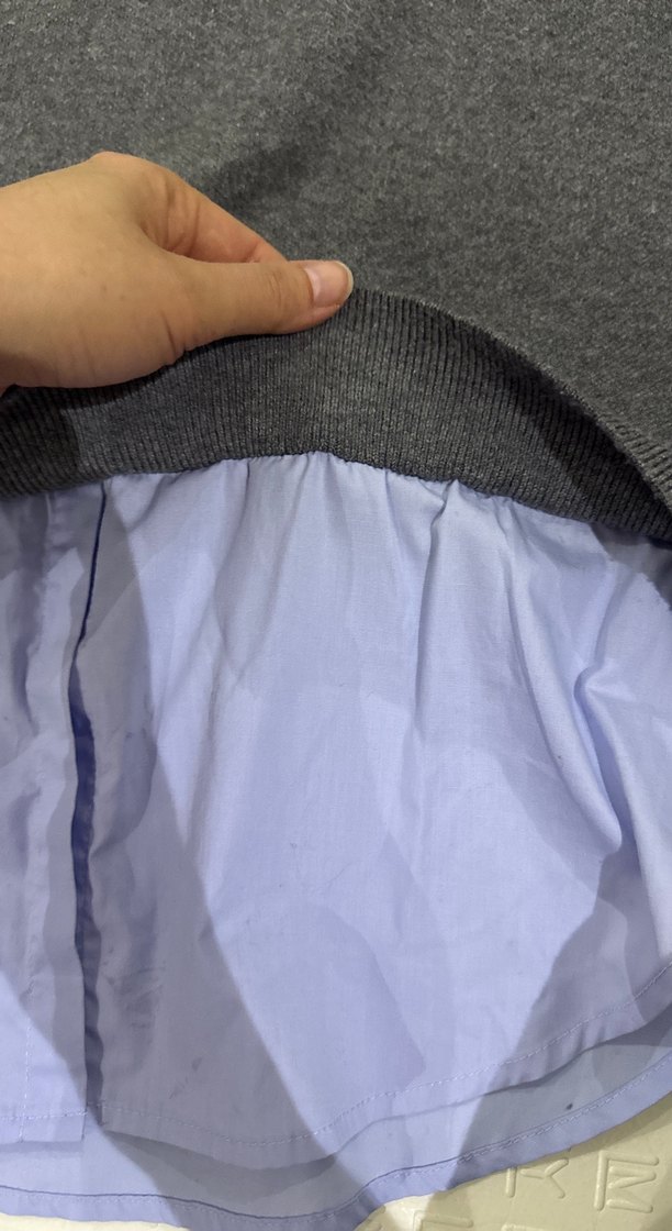 Gömlekli gri kazak  MANGO - Görsel 5