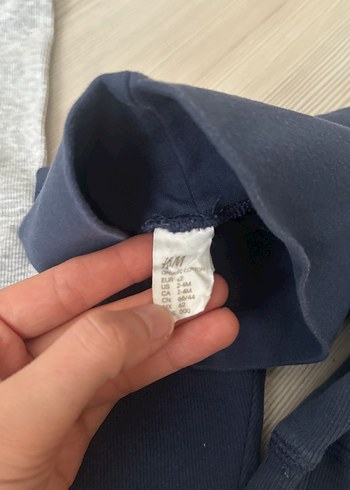 2 tane Düğmeli Erkek Bebek Gri ve Lacivert Pantolon - Görsel 5