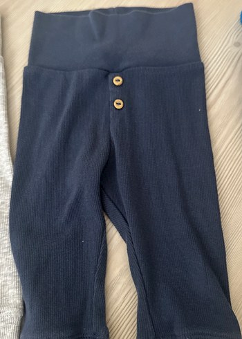 2 tane Düğmeli Erkek Bebek Gri ve Lacivert Pantolon - Görsel 3