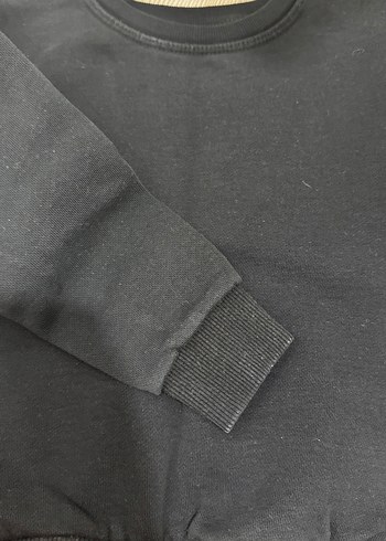 Siyah çocuk Oversize Sweatshirt - Görsel 3