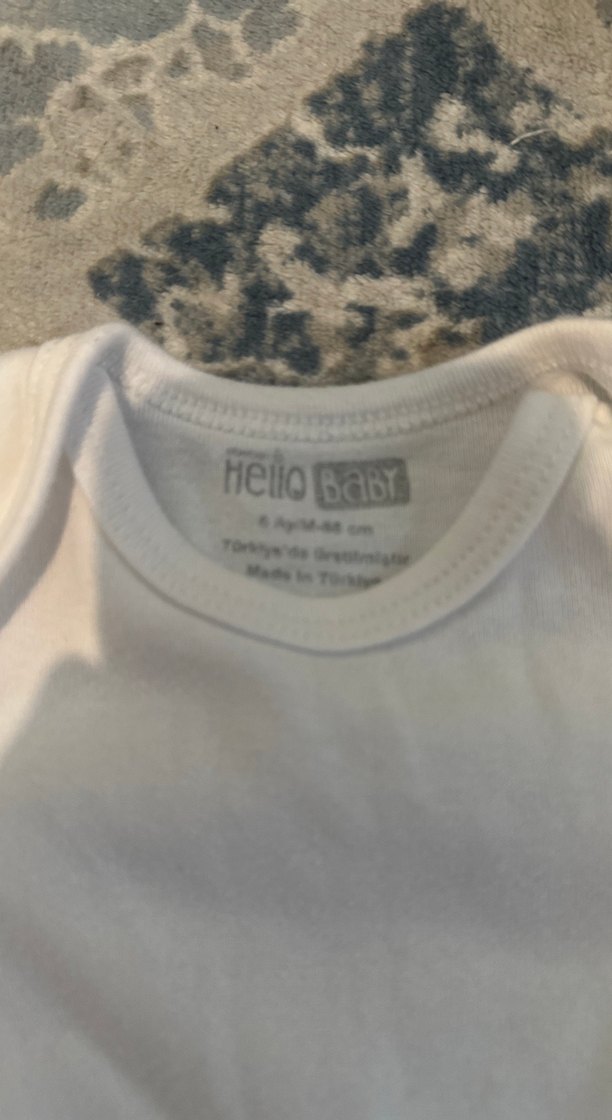 Bebek  7 tane Kısa Kollu zıbın Body - Görsel 2