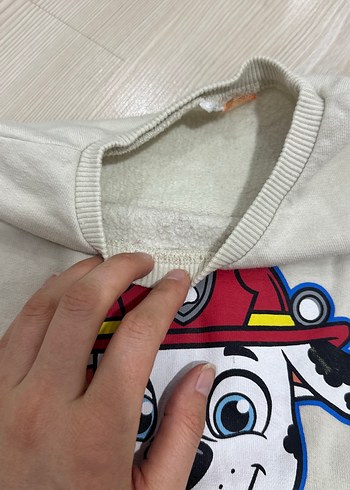 Gri Baskılı Erkek Çocuk Kısa Kollu Sweatshirt - Görsel 3