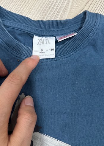 Erkek Çocuk Mavi Uzun Kollu Sweatshirt - Görsel 3