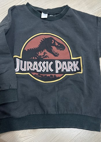 Erkek Çocuk Jurassic Park Baskılı Sweatshirt - Görsel 3